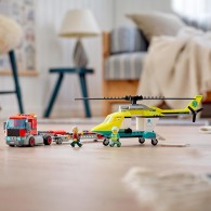 LEGO® City 60343 - Le transport de l’hélicoptère de secours