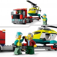 LEGO® City 60343 - Le transport de l’hélicoptère de secours