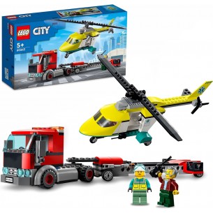 LEGO® City 60343 - Le transport de l’hélicoptère de secours