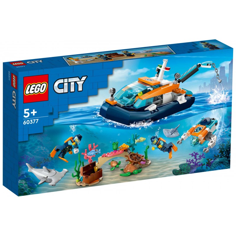 LEGO® City 60377 - Le bateau d’exploration sous-marine