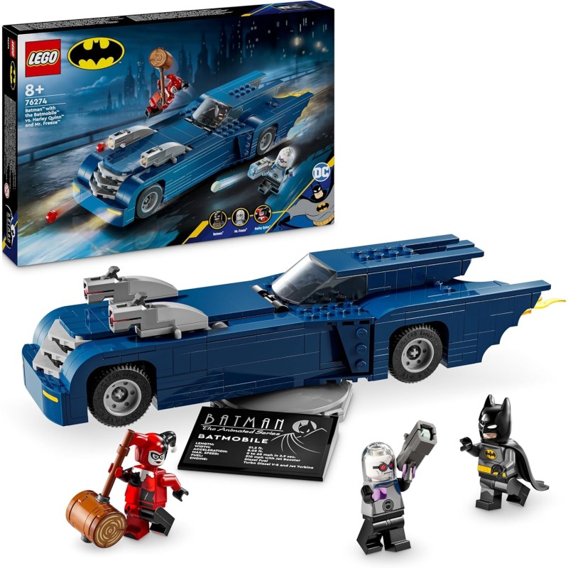 LEGO® DC Comics Batman 76274 - Batman™ avec la Batmobile™ contre Harley Quinn™ et Mr. Freeze™