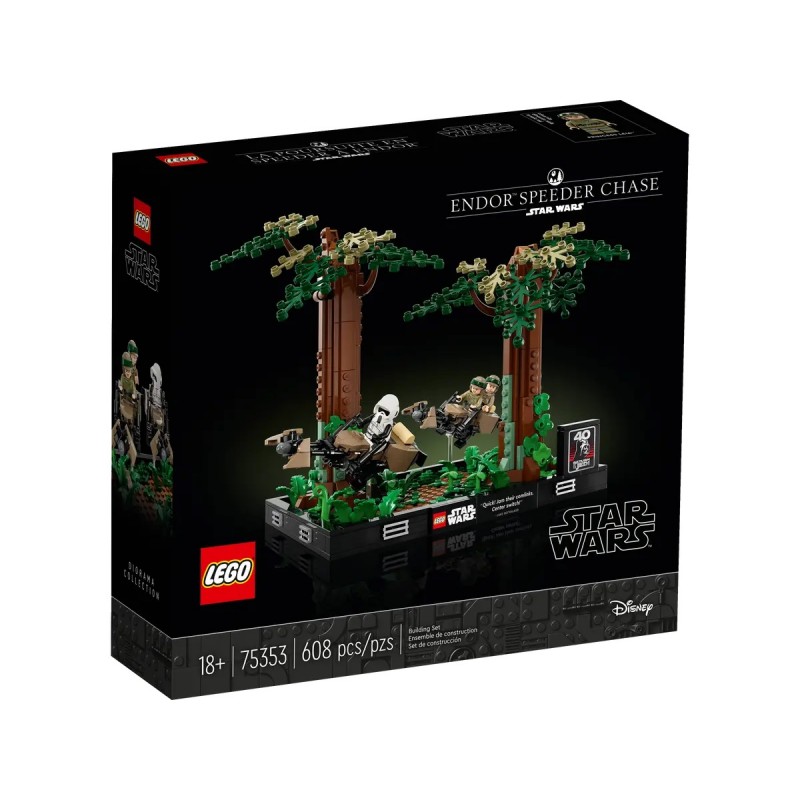 LEGO® Star Wars 75353 - Diorama de la course-poursuite en speeder sur Endor™